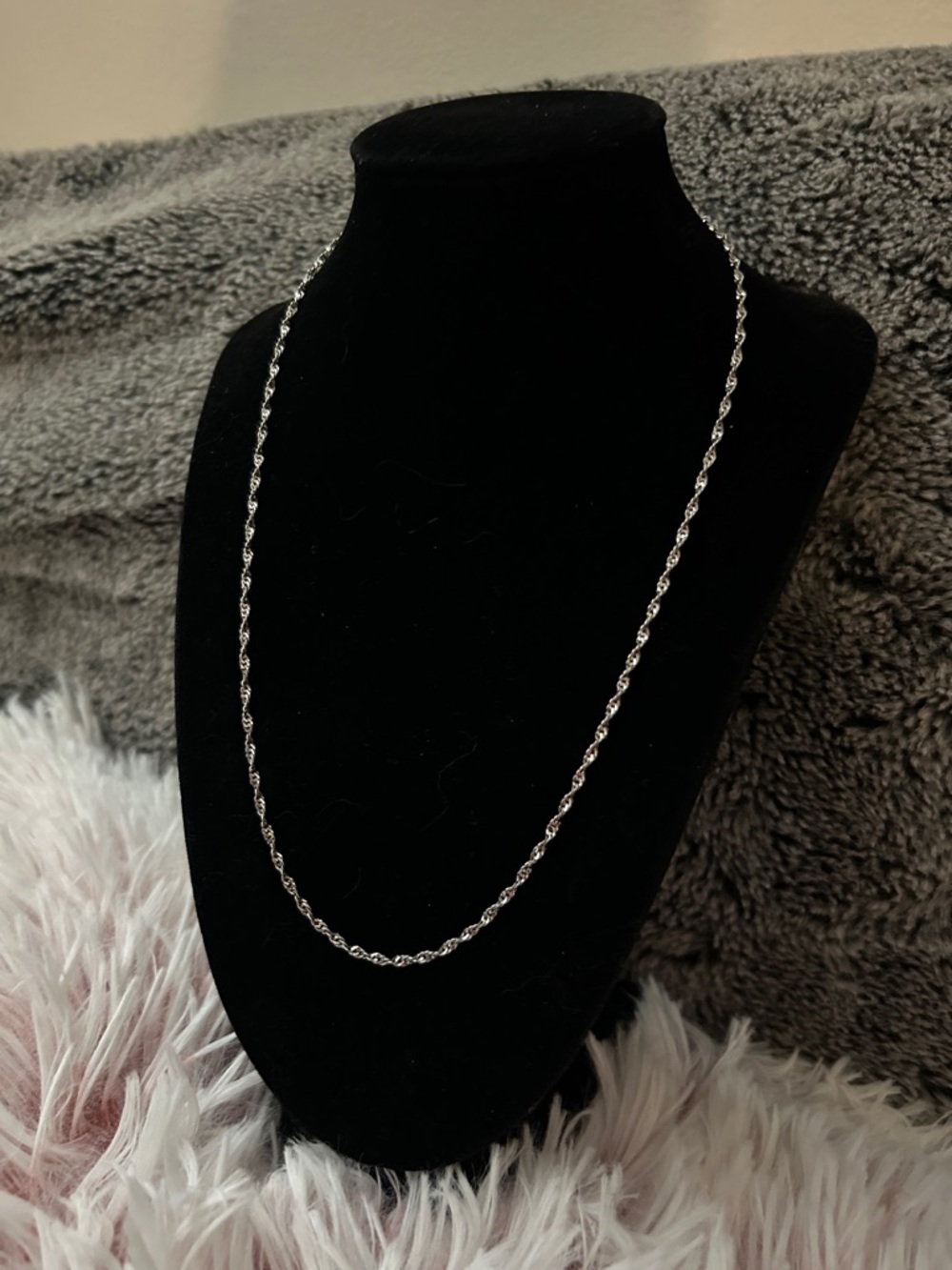 Desmos Italy 925 Sterling Silver Diamond Cut Rope Chain Necklace - 20 inches